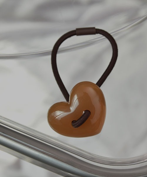 VIBGYOR Women ヘアゴム 「resonance」ぷっくりハート ヘアゴム「8色