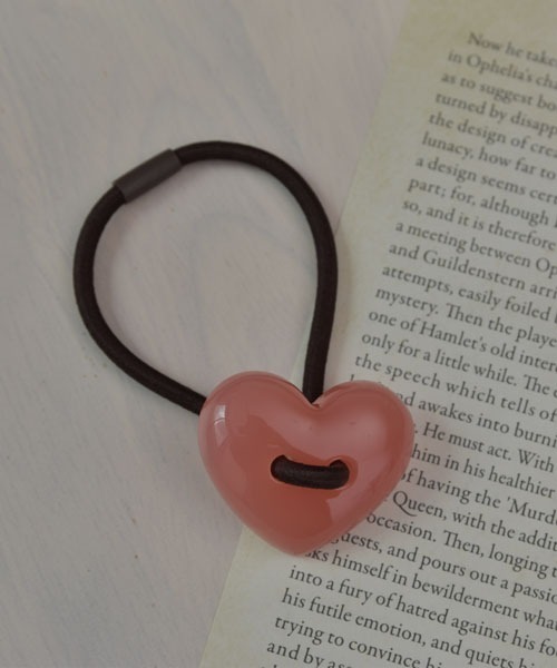 VIBGYOR Women ヘアゴム 「resonance」ぷっくりハート ヘアゴム「8色