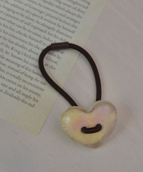 VIBGYOR Women ヘアゴム 「resonance」ぷっくりハート ヘアゴム「8色