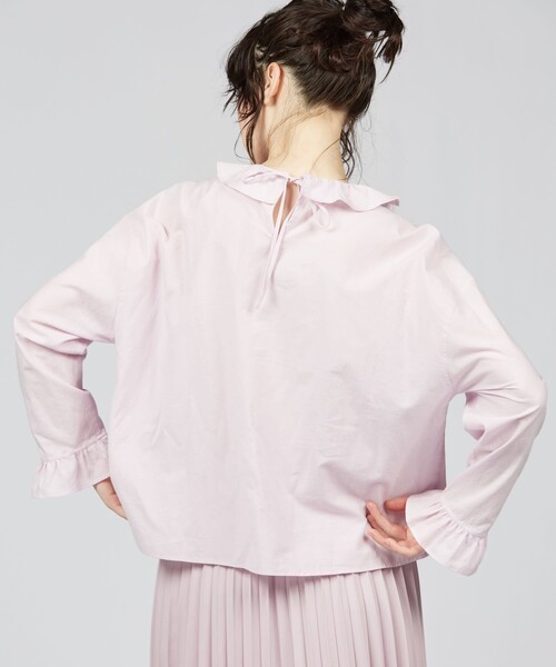 To b. by agnes ブラウス シャツ ピエロカラーブラウス レディース