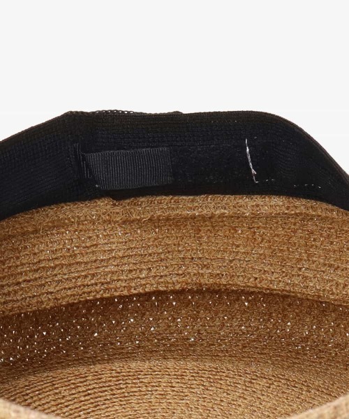 Chapeau d' O ロゴ付 麦わら帽子　キャスケット Chapeau d' O 帽子 キャスケット Lame Silk Braid Marine Cas