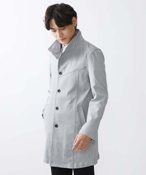 MK MICHEL KLEIN HOMME コート ジャケット ストレッチスタンドコート