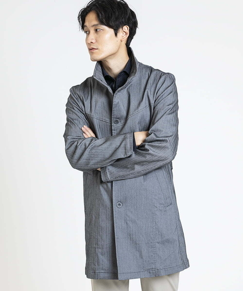 MK MICHEL KLEIN HOMME コート ジャケット ストレッチスタンドコート