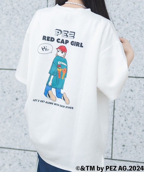RED CAP GIRL（レッドキャプガール） tシャツ 「a-r」「PEZ×Red Cap