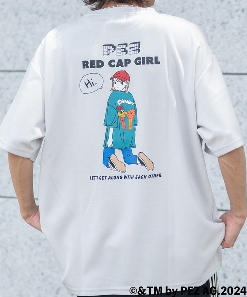 RED CAP GIRL（レッドキャプガール） tシャツ 「a-r」「PEZ×Red Cap