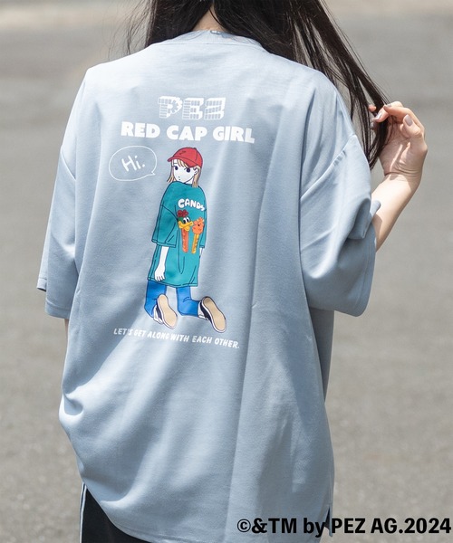RED CAP GIRL（レッドキャプガール） tシャツ 「a-r」「PEZ×Red Cap
