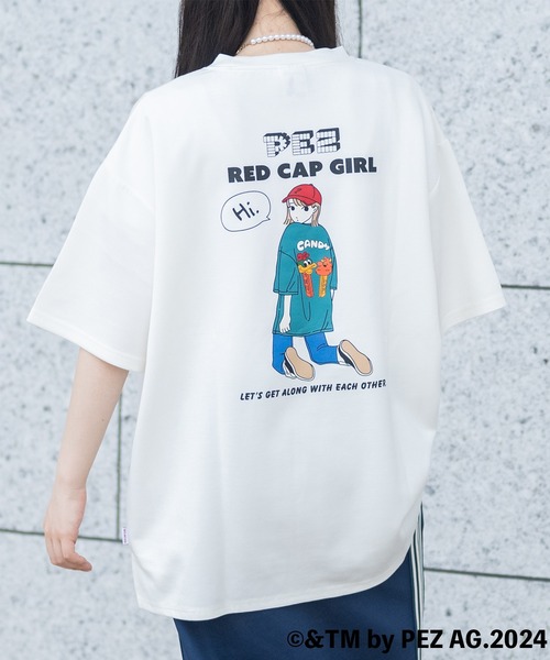 RED CAP GIRL（レッドキャプガール） tシャツ 「a-r」「PEZ×Red Cap