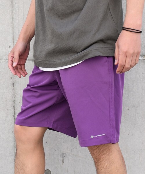 SHIPS any ワイドパンツ ハーフパンツ パンツ 短パン any:「洗濯機可能