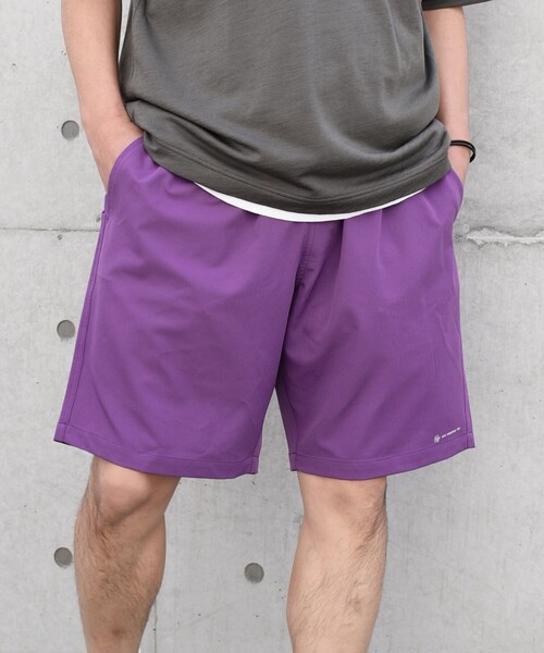 SHIPS any ワイドパンツ ハーフパンツ パンツ 短パン any:「洗濯機可能