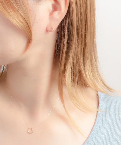 ESTELLE（エステール） ネックレス K10 イエローゴールド ホワイト