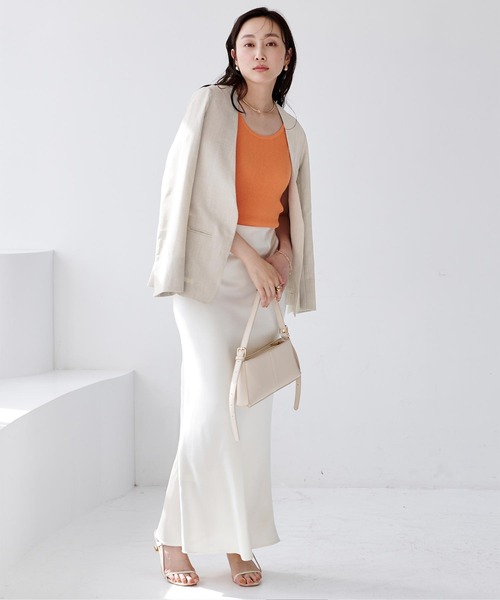【セオリーリュクス】美品✨洗える リネン ストレッチ ノーカラージャケット セオリーリュクス(Theory luxe)公式通販 レディースファッション