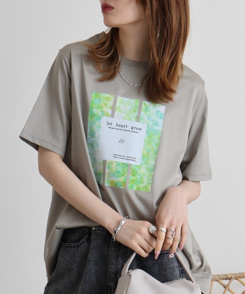 tシャツ BRODIAEA プリントTシャツ レディース : ZOZOTOWN
