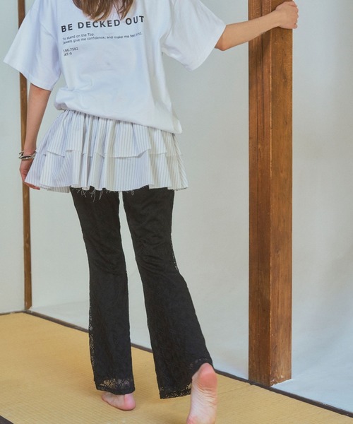 高価値セリー レースフレアパンツ パンツ VIOLETTA レディース ZOZOTOWN : パンツ