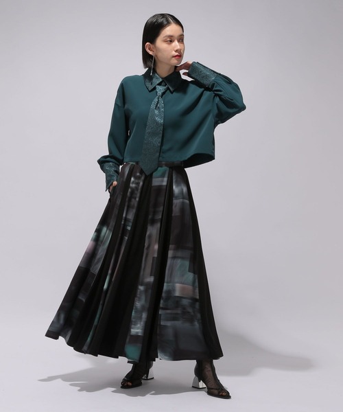 HARE ブラウス シャツ ネクタイショートシャツ(HARE) レディース