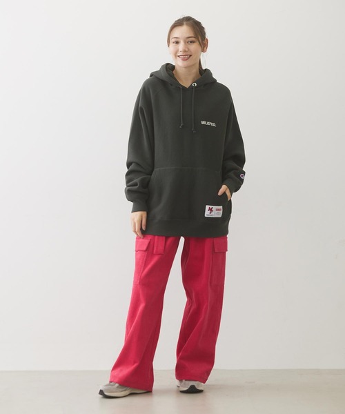 Champion パーカー MILKFED.xCHAMPION SWEAT HOODIE レディース メンズ