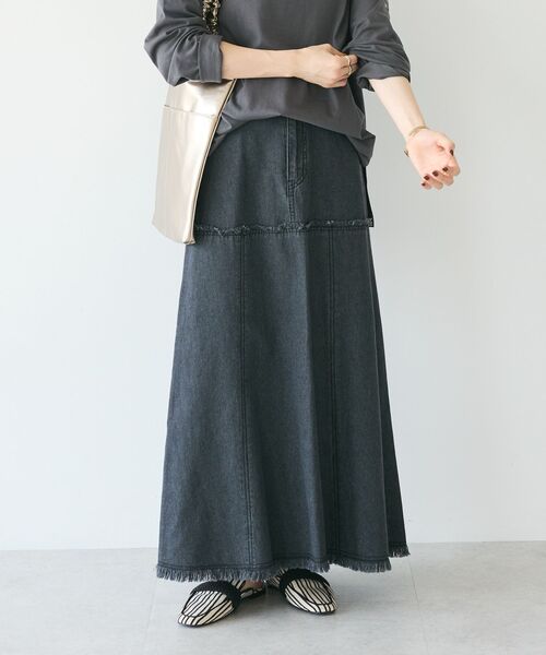 CRAFT STANDARD BOUTIQUE デニムスカート デニム切替スカート 