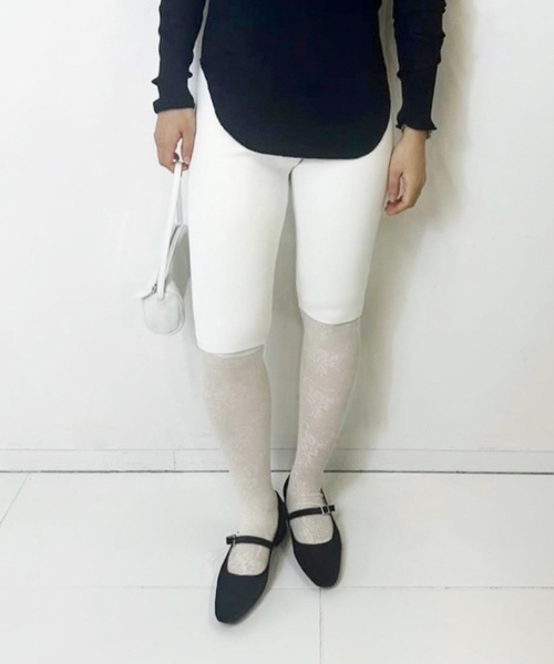 超特価激安 EDIT. ニットバイカーパンツ ストレッチ abc パンツ LULU FOR パンツ