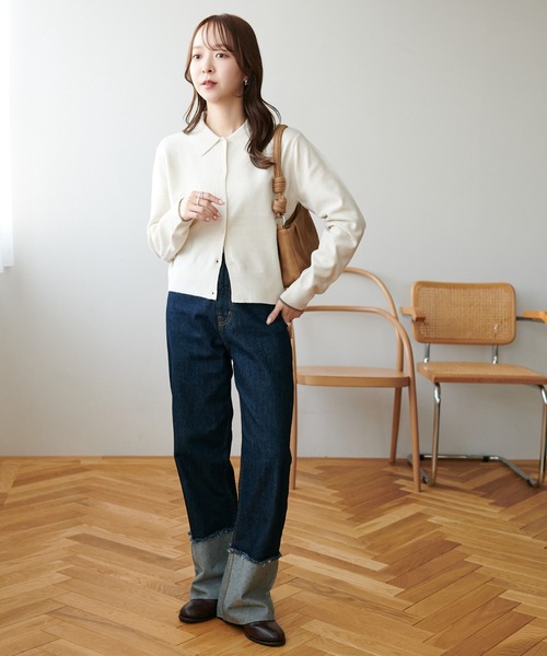 Discoat（ディスコート） カーディガン 「新色追加!!」モチモチ衿付き