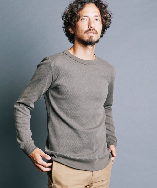 Magine tシャツ HONEYCOMB PULLOVER KNITSAW L/S:コットン