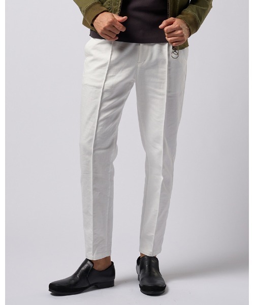 wjk スラックス denim pin-tuck slacks メンズ : ZOZOTOWN Yahoo
