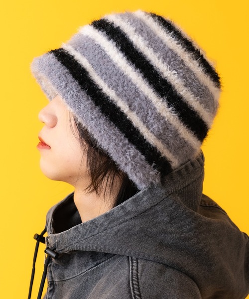 帽子 ハット an meets zakka ボーダーファーニットハット / メンズ