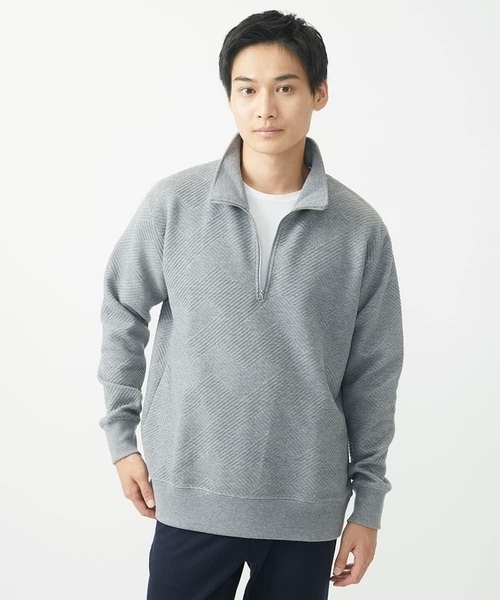 MK MICHEL KLEIN HOMME tシャツ ハーフジッププルオーバー/イントレ