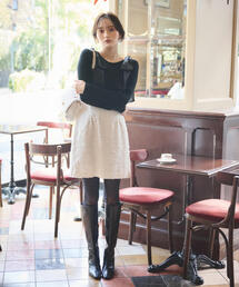 PROPORTION BODY DRESSING スカート ビジューツイードミニ