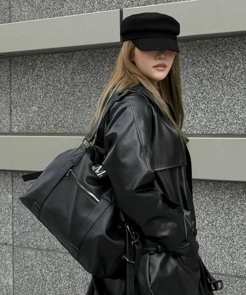 ★MUCENT★ ロゴバゲットショルダーバッグ MUCENT ショルダーバッグ バッグ 「日本未発売/WEB限定」MUCENT