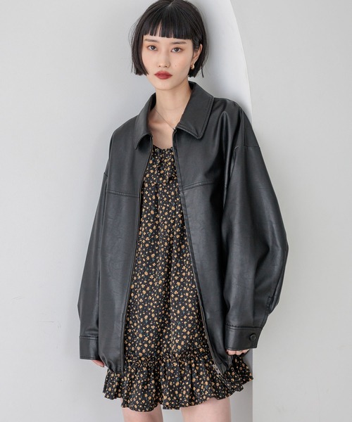LOWRYS FARM レザードロストＺＩＰブルゾン LOWRYS FARM｜レザードロストZIPブルゾン | Rakuten Fashion