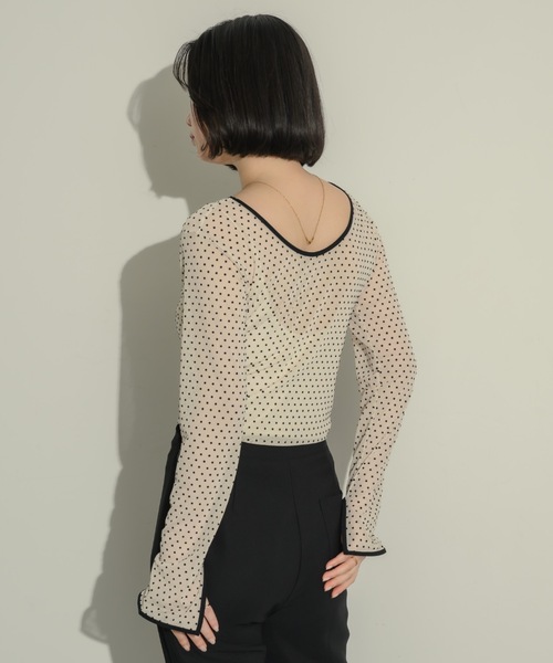 NEUNA tシャツ シアードットトップス レディース : ZOZOTOWN