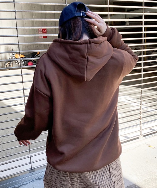 【未使用品】IAB STUDIO 裏起毛パーカー ブラウン XL THE NORTH FACE (ザ ノースフェイス) 裏起毛 バックラインロゴ プル