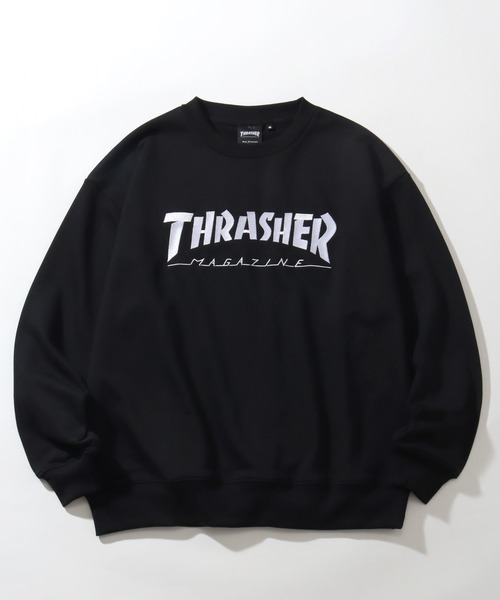 thrasher ウエア スラッシャー THRASHER スケートロゴフーディー （ブラック