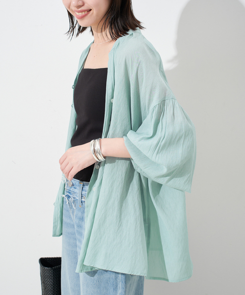 ブラウス シャツ PEボイルボリュームブラウス レディース SLOBE IENA ブラウス シャツ PEボイルボリュームブラウス