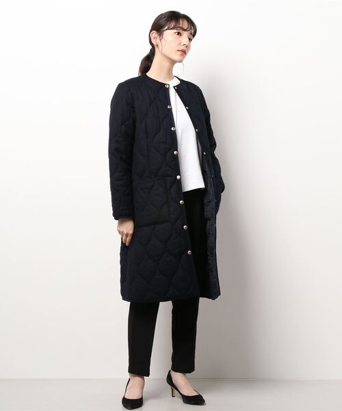 Traditional Weatherwear ウールノーカラーコート定価6万 Traditional Weatherwear（トラディショナル ウェザーウェア） ノー