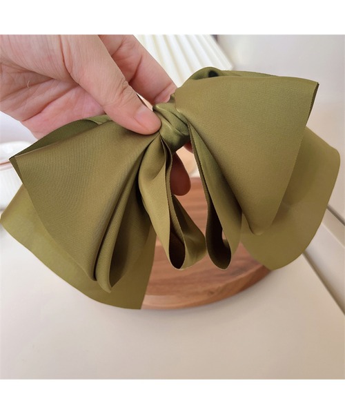 ヘアアクセサリー SILK SATIN BOW HAIR CLIPE SILK SATIN BOW HAIR CLIPE