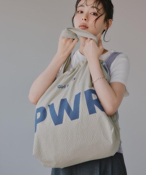 新品❤️タグ付き ⭐️ANEW ロゴ　トートバッグ　グレー　人気商品 210nouve（トゥージュヌーヴ） トートバッグ ビッグ ロゴ ナイロン
