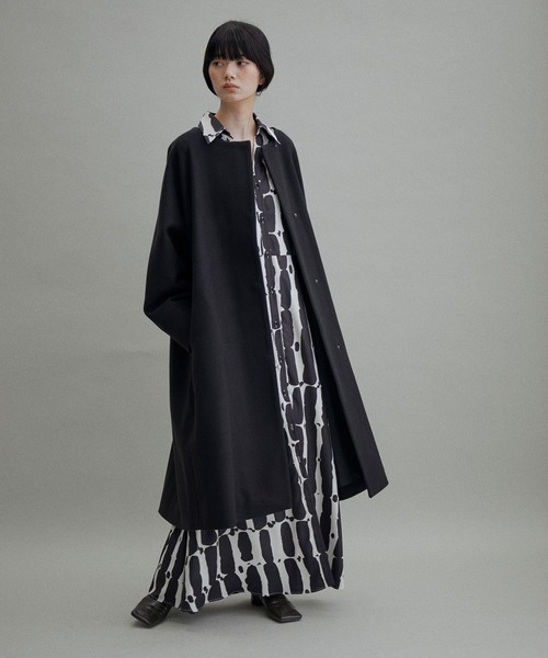 ADAM ET ROPE'」 ノーカラーコート FREE グレー レディース