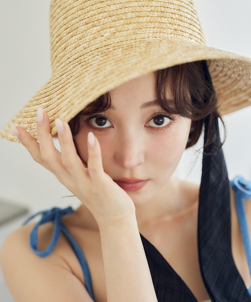 mysty woman 帽子 ハット リボン雑材ハット 288551 レディース