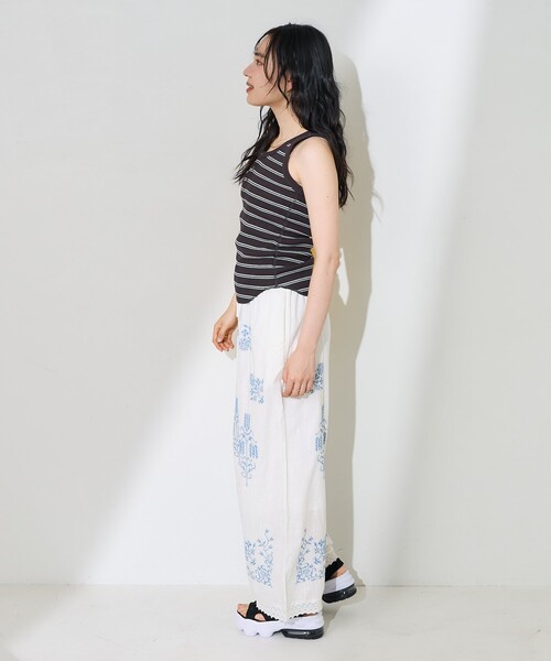 タンクトップ ノースリーブ ワッフル2WAYタンクトップ/ヘンリーネックタンクトップ レディース | FREAK'S STORE | 18