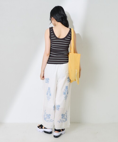 タンクトップ ノースリーブ ワッフル2WAYタンクトップ/ヘンリーネックタンクトップ レディース | FREAK'S STORE | 17