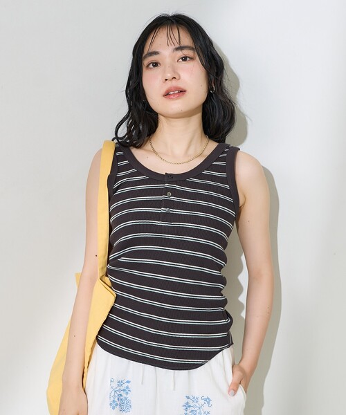 タンクトップ ノースリーブ 2WAYフックアイタンク / 2WAY Hook Eye Tank Top レディース 2WAYフックアイタンク / 2WAY Hook Eye Tank Top（タンクトップ