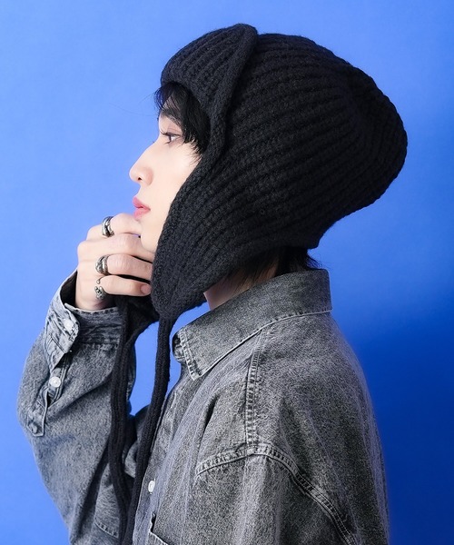 「ankoROCK」 ニットキャップ ONESIZE パープル メンズ_画像4