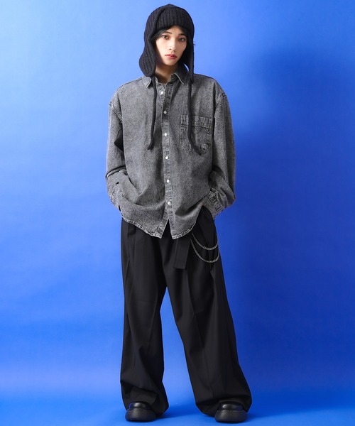 「ankoROCK」 ニットキャップ ONESIZE パープル メンズ_画像5
