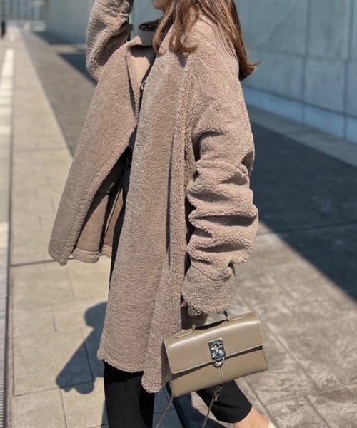 「Emma Taylor」 ノーカラーコート FREE モカ レディース_画像7