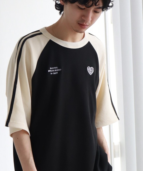 KANGOL　カンゴール　リンガーTシャツ　半袖Tシャツ　L　ユニセックス　古着 KANGOL カンゴール リンガーTシャツ 半袖Tシャツ L ユニセックス