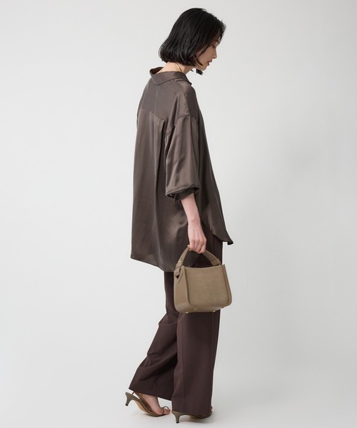 ブラウス シャツ ウォッシャブルシルクレーヨンシャツ レディース BABYLONE ブラウス シャツ ウォッシャブルシルクレーヨンシャツ