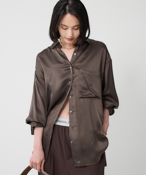 BABYLONE - 新品　BABYLONE ブラウス BABYLONE ブラウス シャツ ウォッシャブルシルクレーヨンシャツ