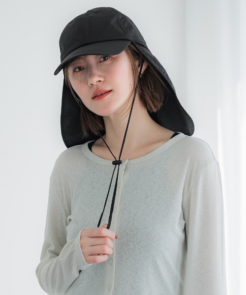 CoCo　キャップまとめ売り コカ coca 日除けキャップ （Black） - ファッション通販