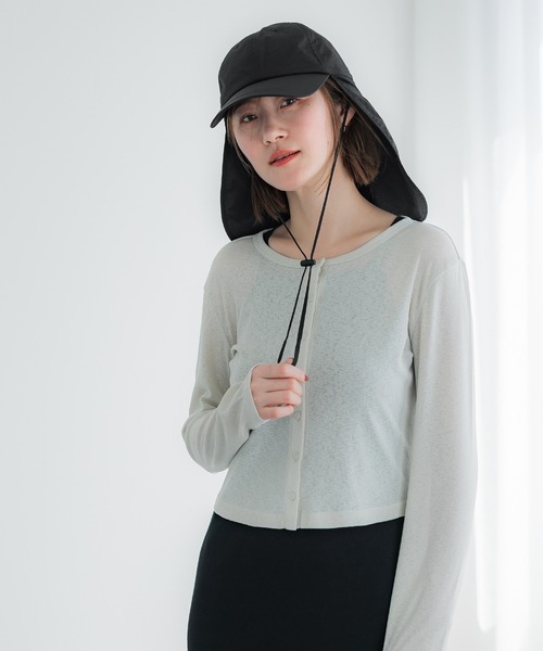 CoCo　キャップまとめ売り コカ coca 日除けキャップ （Black） - ファッション通販