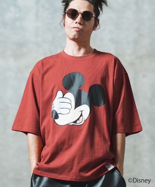 GLIMCLAP tシャツ mt9696- Printed T-shirtr-Mickey Mouse- 「ミッキー